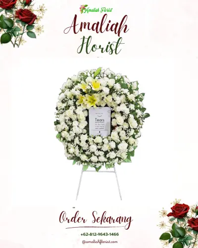 Krans Bunga Duka Cita di Campakamulya
